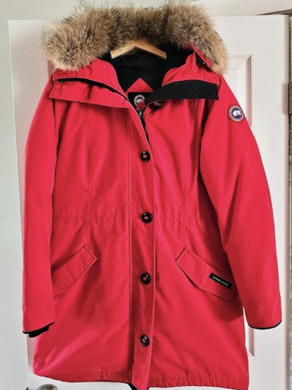 Canada Goose Kensington Parka Red Puffer Coat XL